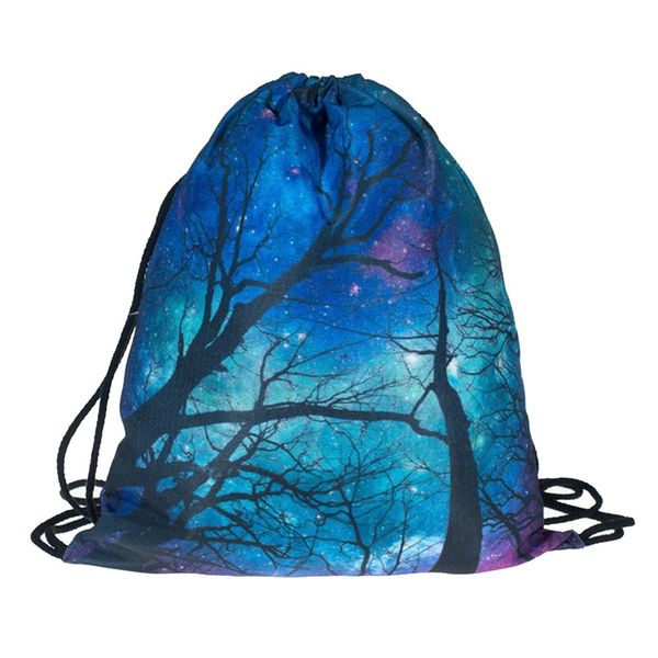

maison fabre non-woven bags drawstring bag 3d digital print bouquet pocket backpack oxford backpack oc5