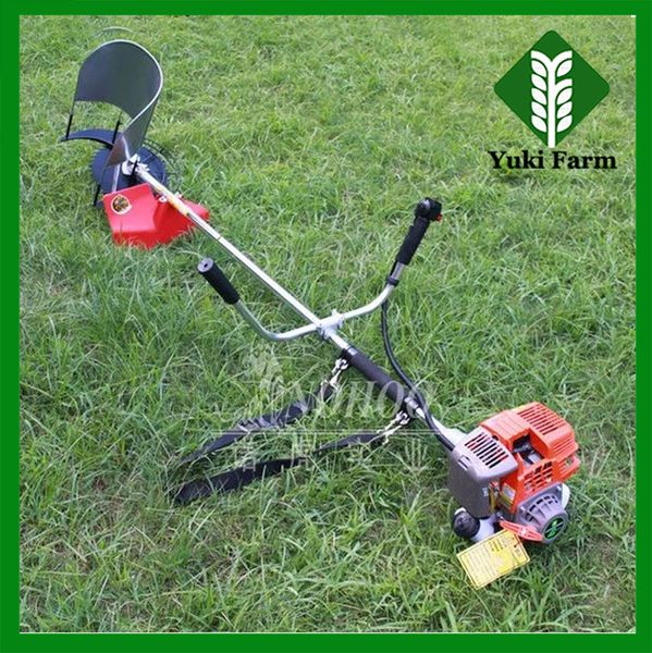 

side-hanging gasoline brush cutter 4-stroke power weeder mini rice cutting machine mini wheat cutting machines wheat cutter