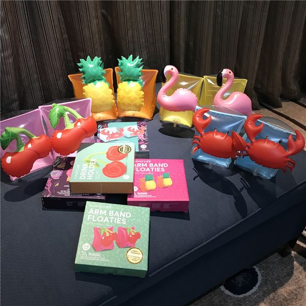 

Детский надувной ремешок для детей Детский бассейн Armlet Фламинго Краб Детские пла