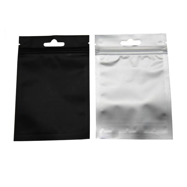 

8.5*13cm black reclosable ziplock clear plastic packing pouch self sealing storage package bags 100pcs/lot aluminum foil zipper package bag