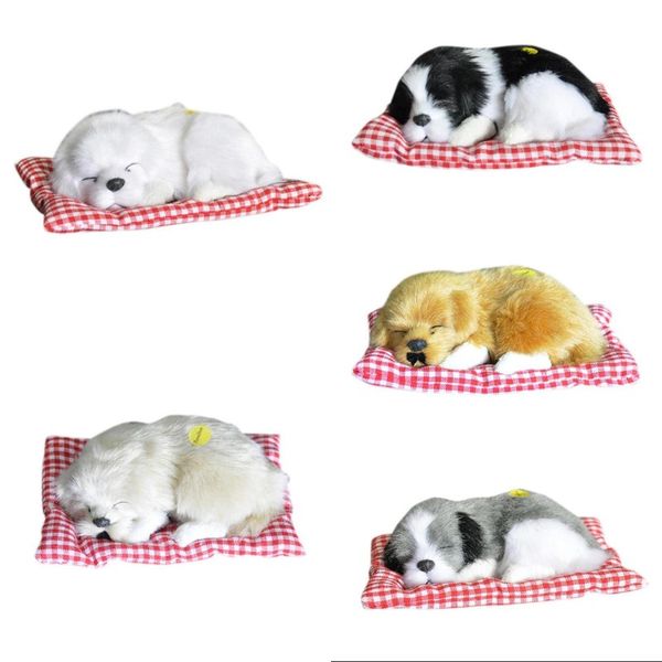 

lovely simulation animal doll plush sleeping dogs toy sound stuffed toys kids toy decorations birthday gift for children