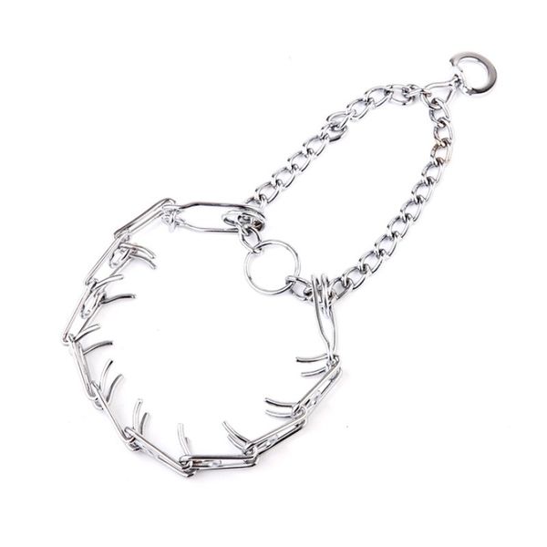 

new dogs necklace silvery protecting jacket metal buckle adjustable solid chain for training holding walking dog collars 9 2rx4 y