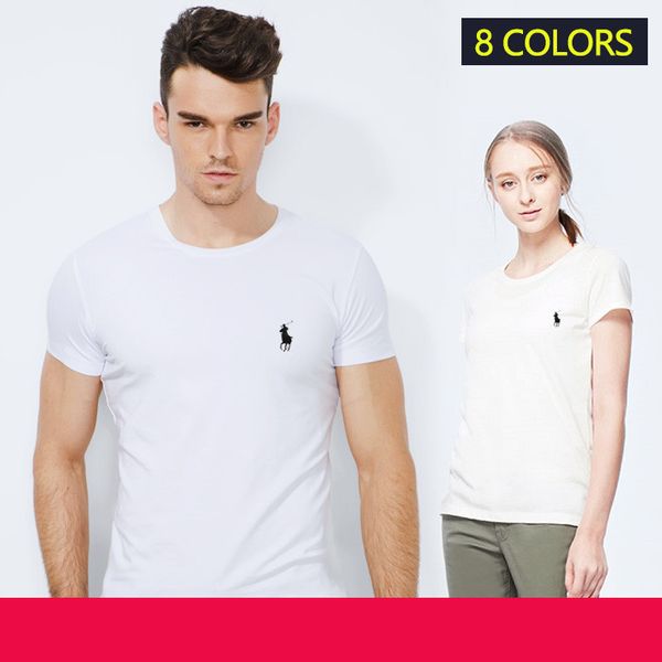 

Мода маленькая лошадь вышивка мужчины Майка марка одежды О-образным вырезом подр