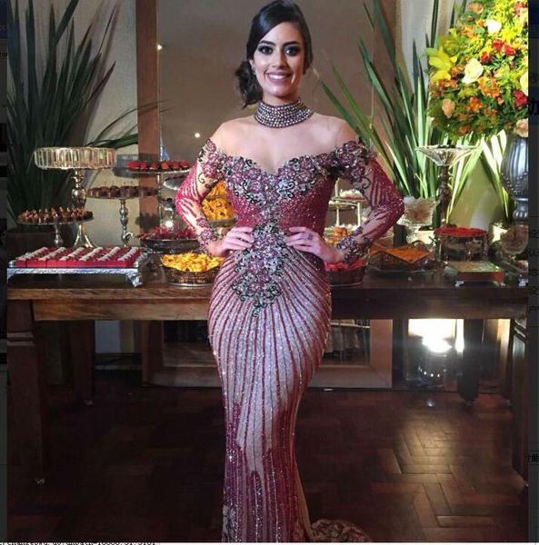 

evening dress yousef aljasmi kim kardashian long sleeve beaded mermaid backless long dresses almoda gianninaazar zuhlair murad ziadnakad, Black;pink