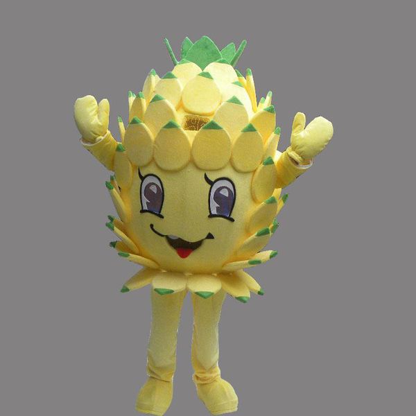 

2018 cute fruit pineapple mascot costume fancy party dress halloween carnival costumes, Red;yellow