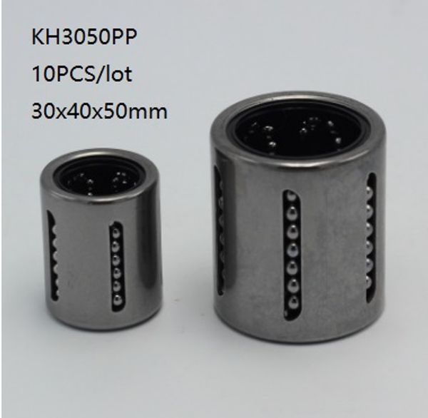 10 pz/lotto KH3050PP 30mm cuscinetti a sfera lineari mini pressatura boccola lineare cuscinetti di movimento lineare parti della stampante 3d router di cnc 30x40x50mm