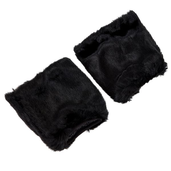 

fluffies fluffy furry boots covers rave furries black, Black;white