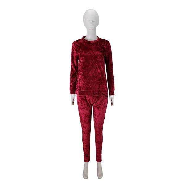 

Active Regular Women Two Piece Set Female Winter Velvet Hoodies Top +Pants Ladies Long Sleeve Outfit Femme Sporting Suits Fashion Female
