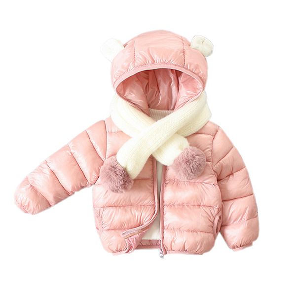 

cute little kids down coat solid cartoon hooded thick warm down coat for 1-6years children boys girls winter outerwear clothing, Blue;gray