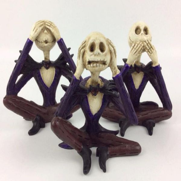 Handmade Skull Doll Personality Christmas Decorations Resin