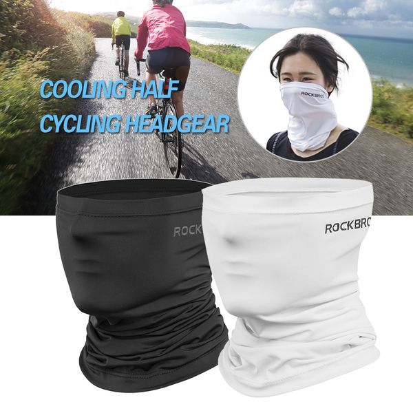 

cycling half face mask cooling climbing neck wrap ice silk dust cycling headgear motorcycle neck warmer riding gaiter, Black