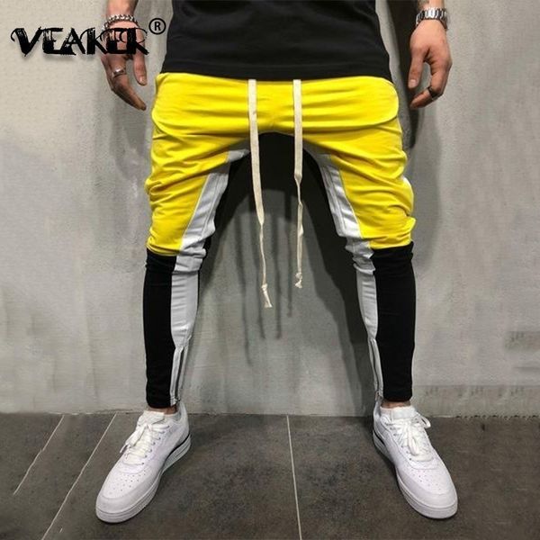 

2018 new men's hip hop sweatpants male high street harem pants patchwork modis trousers men sweatpants streetwear m-4xl joggers, Black