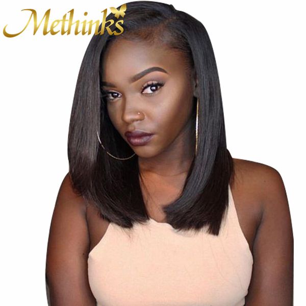 Bob Wig Straight Human Hair Wig 360 Lace Bob Wig For Black Women