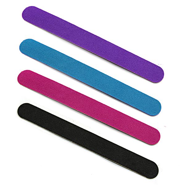 

10pcs professional nail file mix color wood nail files sandpaper buffers salon glitter manicure procedures nails tools files