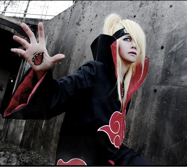 

anime naruto akatsuki /uchiha itachi cosplay halloween christmas party costume cloak cape ,cosplay costume, Black