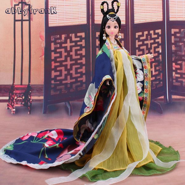 

abbyfrank new doll toy princess 12 movable joints dolls with s plastic parts ancient clothing figure doll toys for girls