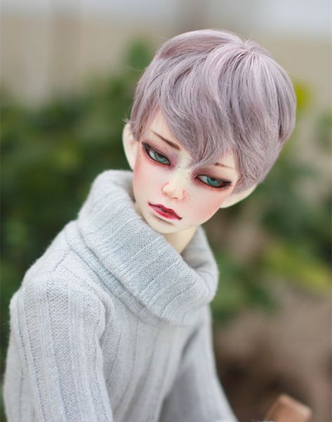 

bjd short wigs natual curly hairs available for 1/4 /1/3 sd bjd doll accessories doll wigs high temperature wire short