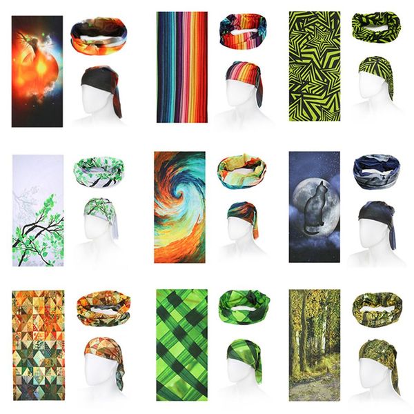 

outdoor riding mountaineering running viscose scarf mask sports hairband collar sweat-absorbent neck magic headscarf magic, Black