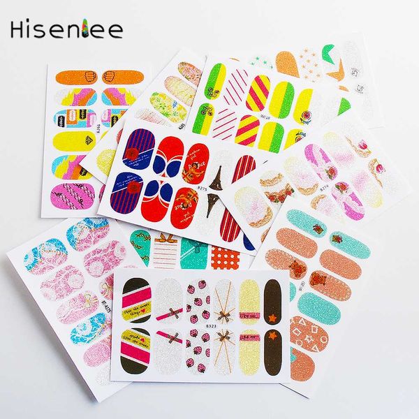 

new fashion sweet style watermark stickers 10 diy charm nail art stickers accessories decoration tools, Black