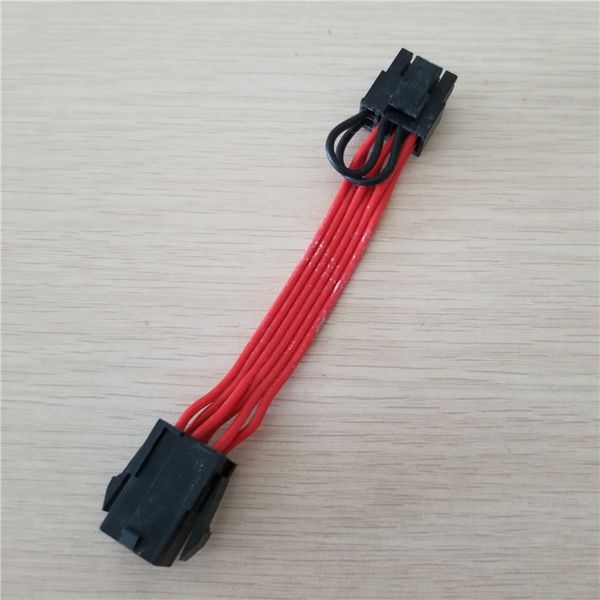 

10pcs/lot graphics card 8pin male adapter to 6pin female power extension cable 10cm red