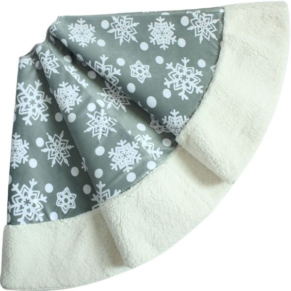 Skirt Extra Large 49 50 Polar Fleece Snowflake Christmas Tree