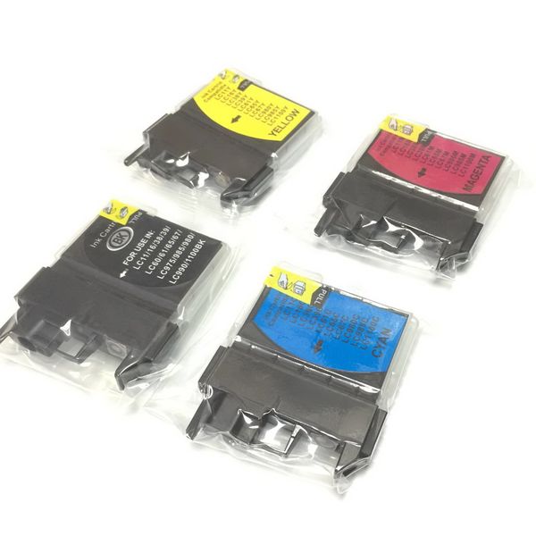 

yotat 1set full ink compatible ink cartridge lc 975 lc 985 for brother mfc-j265w mfc-j410 mfc-j415w printer