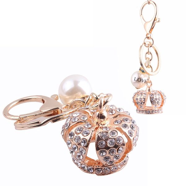 

Crown Keychain - Camellia Crown Keychain Bag Pendant Bag Holder Crytals Strass Women Bag Flower Charm Keychain