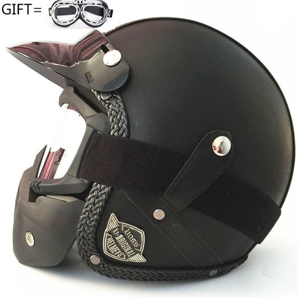 

motorcycle helmet 3/4 open face helmet retro capacete motocross casque moto vintage casco moto voss 058