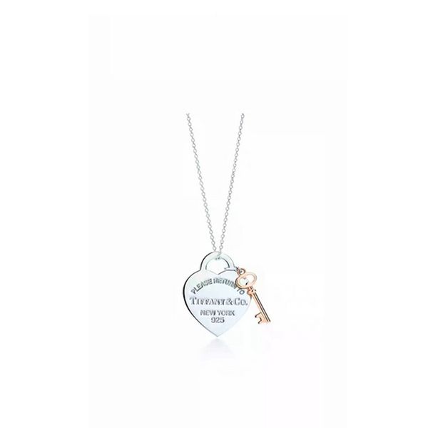 

De igner love key ncklace jewelry women luxury de igner necklace return totiffan heart bead necklace lady luxury jewelry