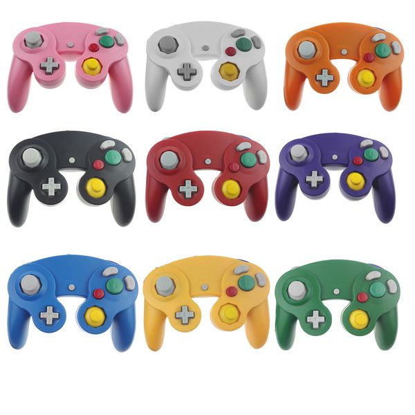 Multicolor Classic Retro Wired Gamepad Joystick para Gamecube NGC Game Controller Console Analog Gaming Joypad para Wii Free Ship