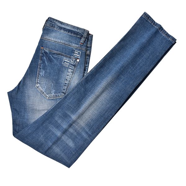 

lguc.h new brand men's summer jeans stretch men fashions classic jeans male blue denim jean pants overalls designer