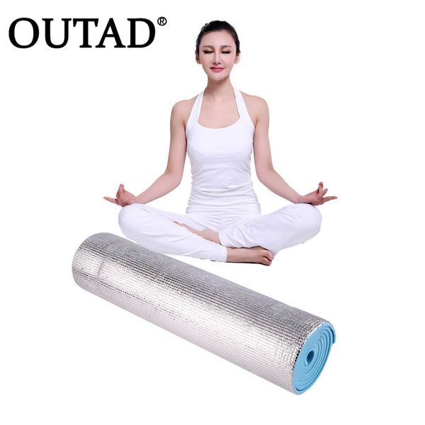 

outad non-slip 6mm thick yoga mat body building health lose weight exercise gym household cushion fitness pad mattressequipment