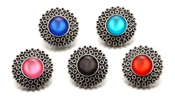 

20 шт./лот 18 мм оснастки кнопка noosa кнопки подвески fit кулон ожерелье браслет кошачий глаз оснастки кнопка шарм 5 цвет новый дизайн горя, Bronze;silver