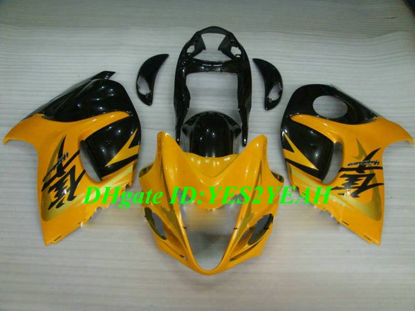 Kit carena stampo iniezione per SUZUKI Hayabusa GSXR1300 08 09 10 12 GSXR 1300 2008 2009 2012 Set carene blu giallo superiore + regali SH03