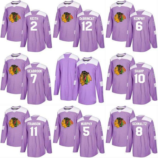 

2018 Fights Cancer Jersey 57 Tommy Wingels 17 Lance Bouma 91 Anthony Duclair 12 Alex DeBrincat Chicago Blackhawks Custom Hockey Jerseys