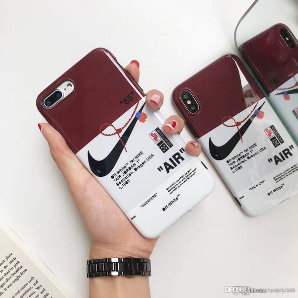 

2018 Люксовый Бренд Мобильного Телефона Спорт баскетбол Чехол для iPhone X 7 7 плюс 8 8 плюс 6 6 S 6 плюс ТПУ Силиконовая Мягкая оболочка