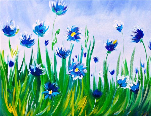 

rhinestone full square diamonds embroidery blue flower diy diamond painting cross stitch kit home mosaic decoration zxh1446