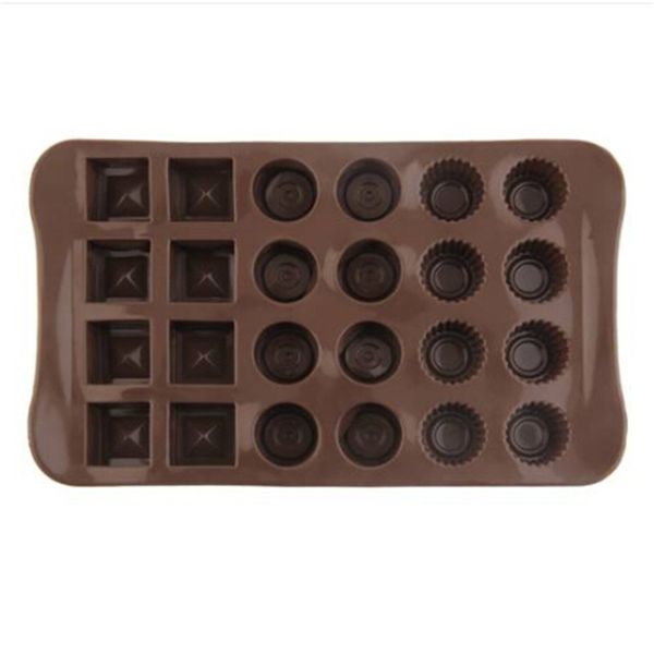 

2020 24 holes chocolate molds for chocolate & solid grids chocolate baking mold