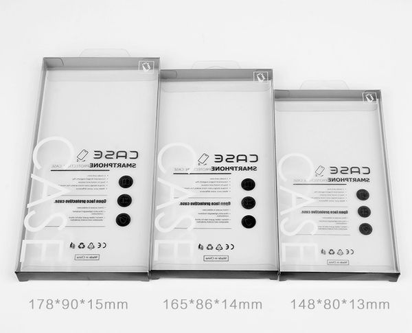 

Whole ale imple black clear pla tic pvc packaging package box for mobile phone ca e for iphone x max 8 7 6 6 plu cover
