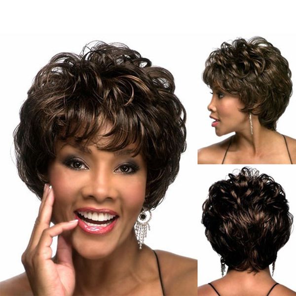 Fashion Short Hair African Classic Shag Hair Styles Natural Curly