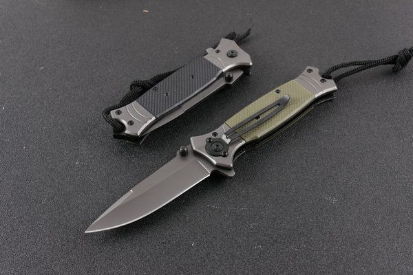 

Browning FA38 Tactical Folding Knife Fast-Opening Assisted Blade Folder Rescue Pocket Hunting Knives Gray Titanium handle P53Q