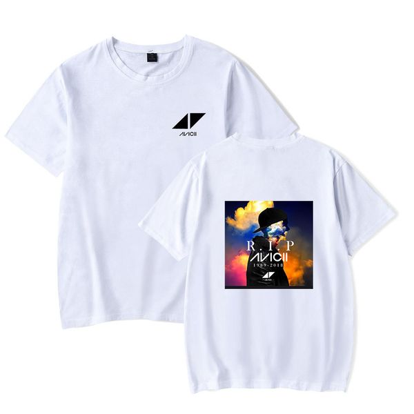 

fashion mens high street hip hop tshirts dj avicci shirt summer spring short sleeve tees for men and women avicci clothing, White;black