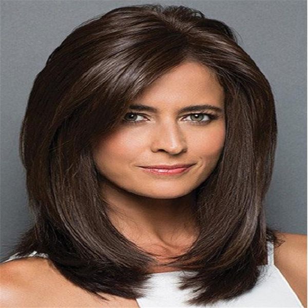 Kabell Natural Color Straight Hair Full Lace Human Hair Wigs For