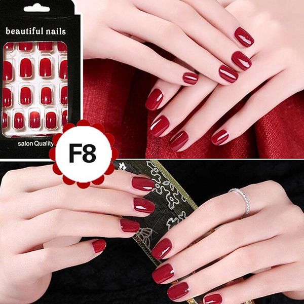 Acheter Mode Pas Cher Faux Ongles Faux Conseils Full Acrylique Art Designer Français Nail Myshine Mode Meilleur Choix De 153 Du Dawngirl