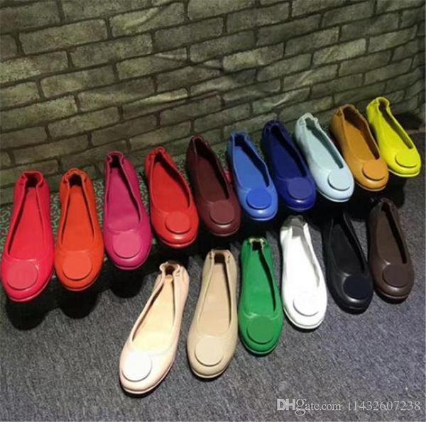 

Fa hion brand logo de igner genuine leather de igner ca ual travel ballet flat genuine leather women flat hoe z 35 41
