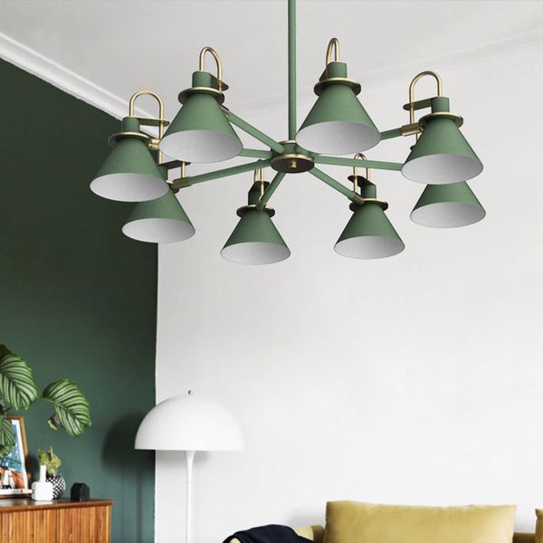 

современный простой макарон подвесной светильник черный белый зеленый металлический корпус лампы агат nordic post современный подвесной свет