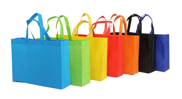

factory direct sale of non-woven stereo bags spot non-woven hand shopping bags