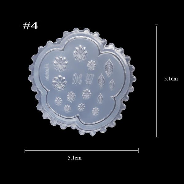 

monja nail art soft silicone mold polish stamping carving stamping template diy mould manicure decoration tool, White