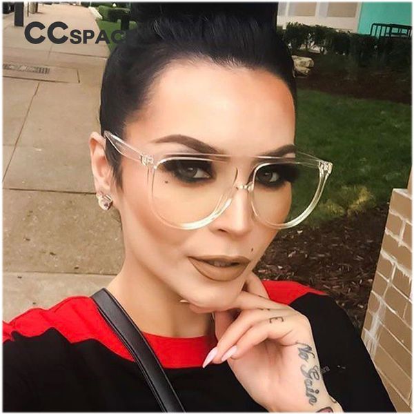 

cc-space ladies ocean color transparent frame glasses men women brand designer optical eyeglasses fashion eyewear 45019