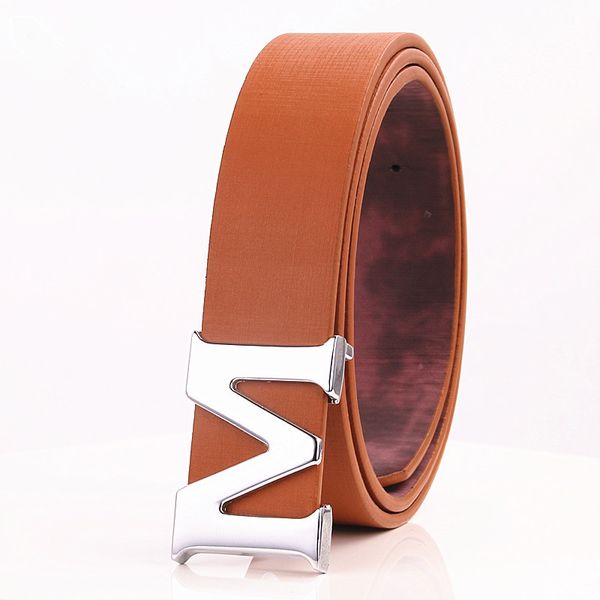 

new 2019 luxury casual men brand leather belt for men casual belts fashion designer belts men leather belt man, Black;brown